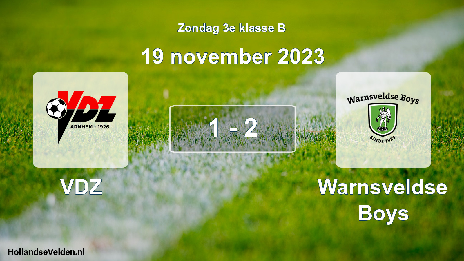 Total number of matches played: VDZ - Warnsveldse Boys 1 - 2 (19 November 2023)