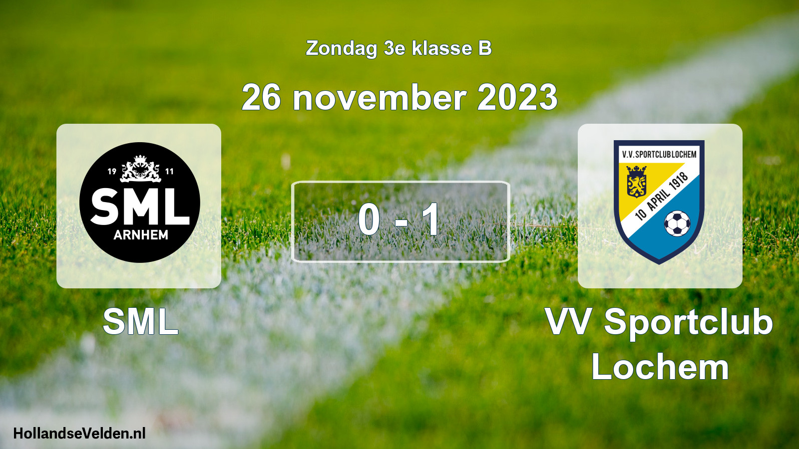 Total number of matches played: SML - VV Sportclub Lochem 0 - 1 (26 November 2023)