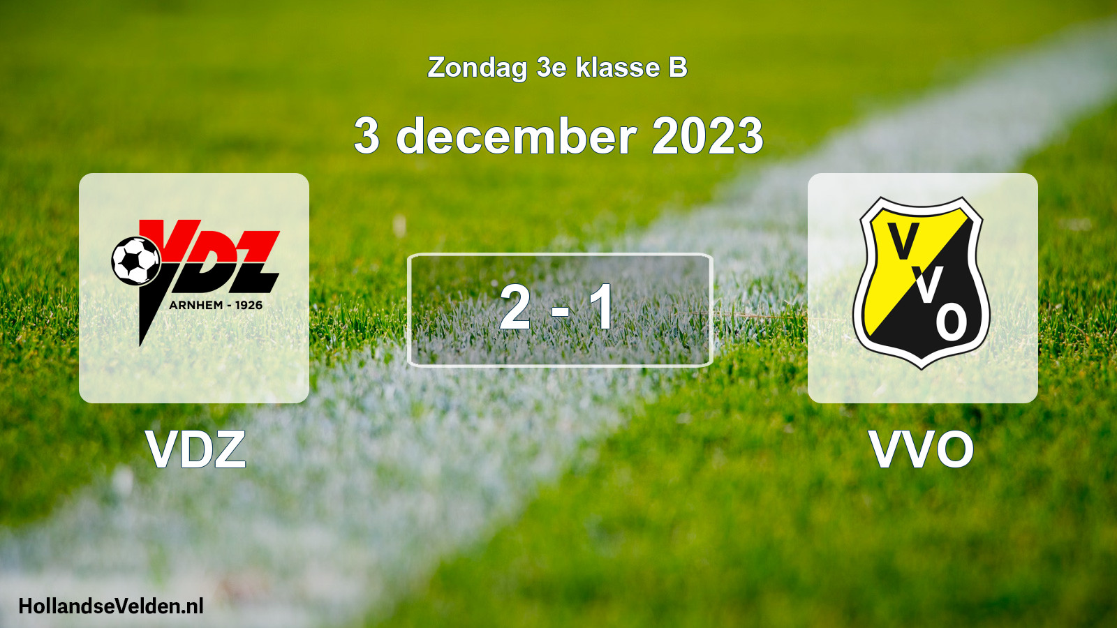 Total number of matches played: VDZ - VVO 2 - 1 (3 December 2023)