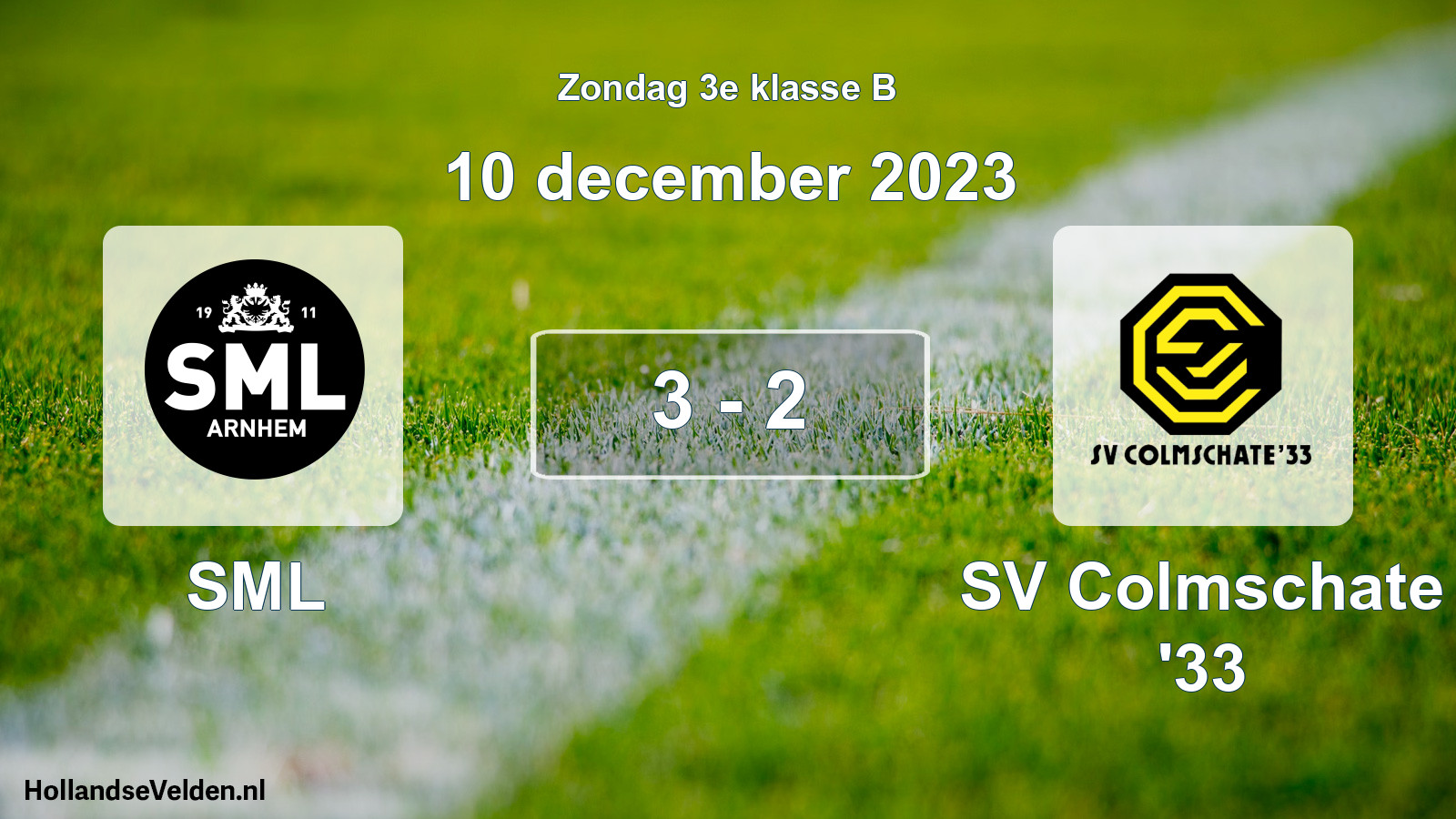 Total number of matches played: SML - SV Colmschate '33 3 - 2 (10 December 2023)