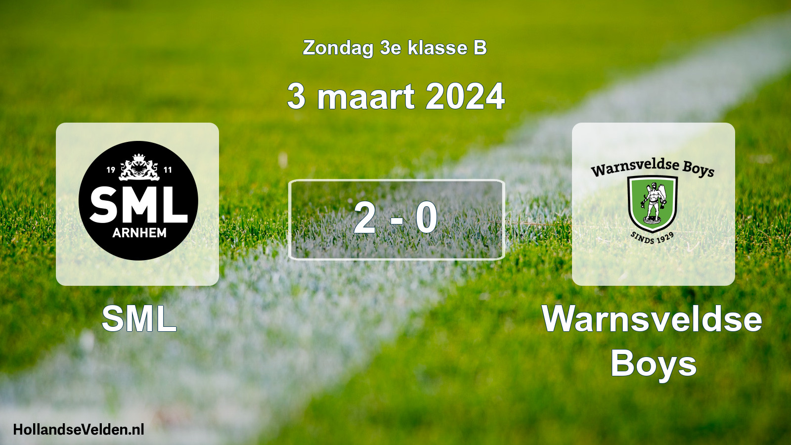 Total number of matches played: SML - Warnsveldse Boys 2 - 0 (3 March 2024)