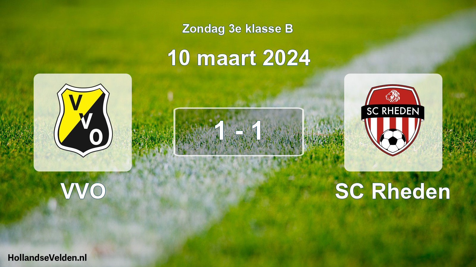 Total number of matches played: VVO - SC Rheden 1 - 1 (10 March 2024)