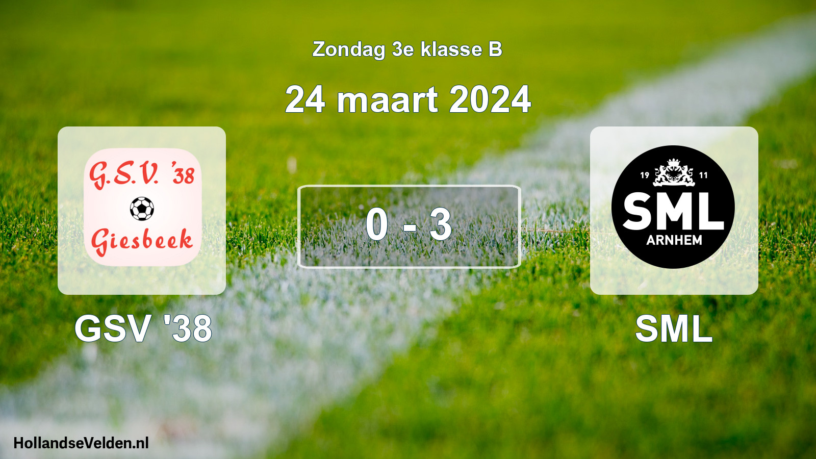 Total number of matches played: GSV '38 - SML 0 - 3 (24 March 2024)