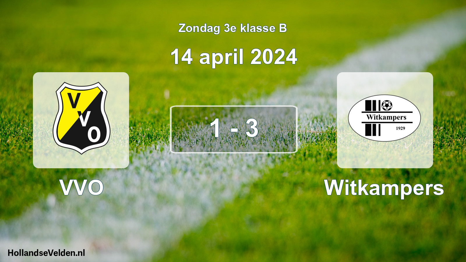 Total number of matches played: VVO - Witkampers 1 - 3 (14 April 2024)