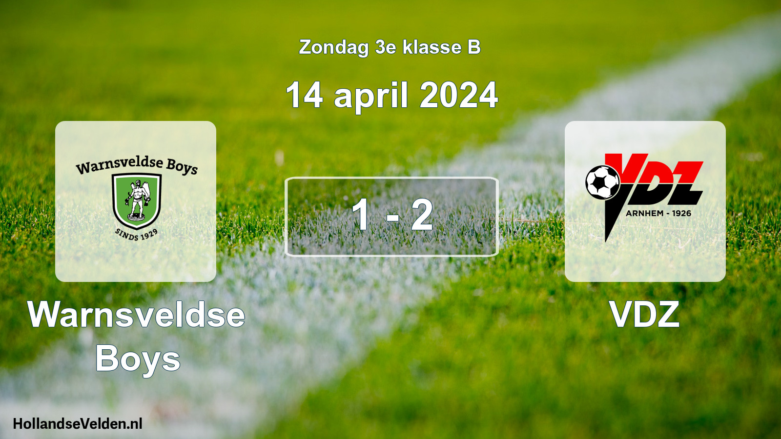 Total number of matches played: Warnsveldse Boys - VDZ 1 - 2 (14 April 2024)