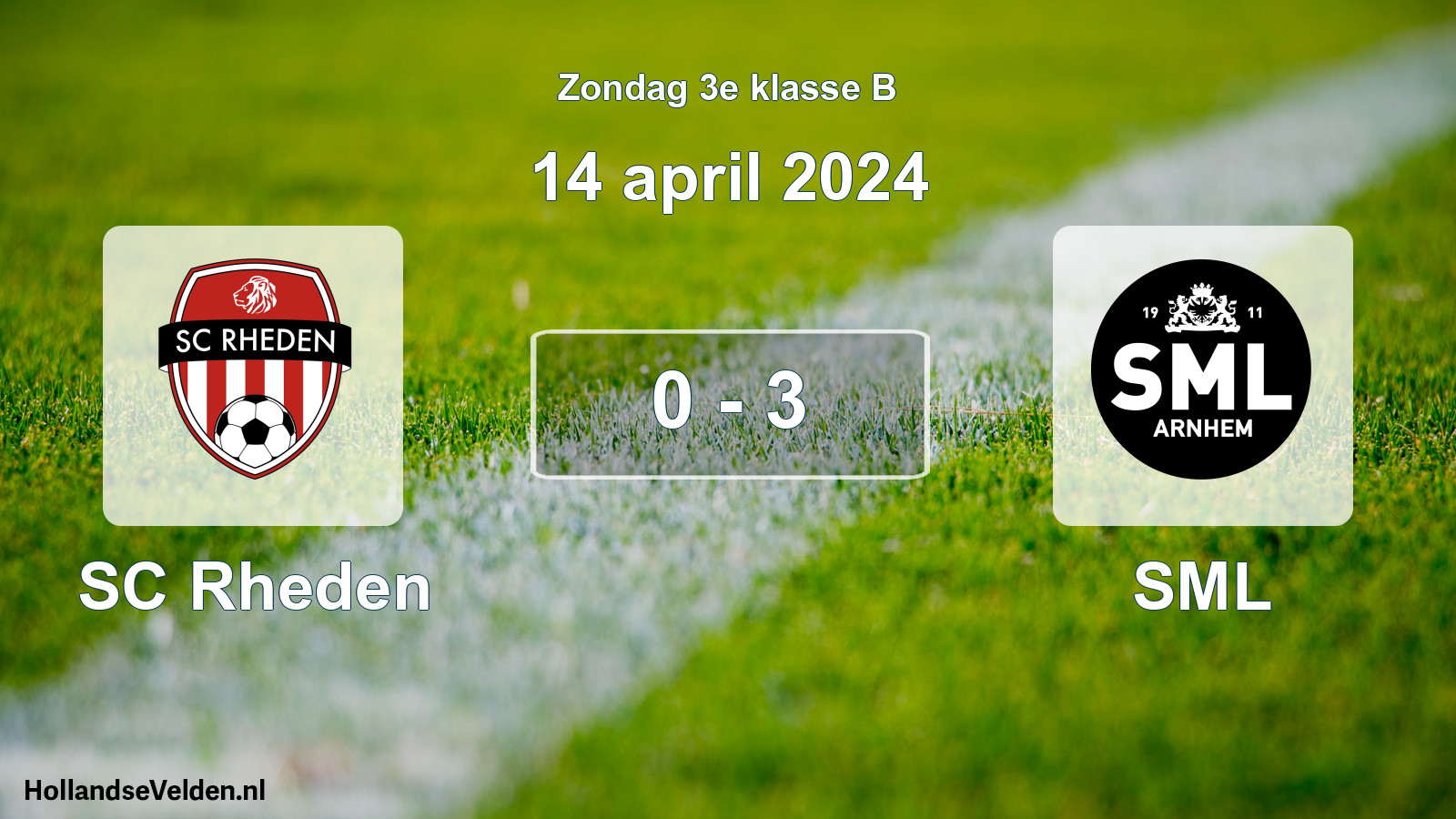 Total number of matches played: SC Rheden - SML 0 - 3 (14 April 2024)