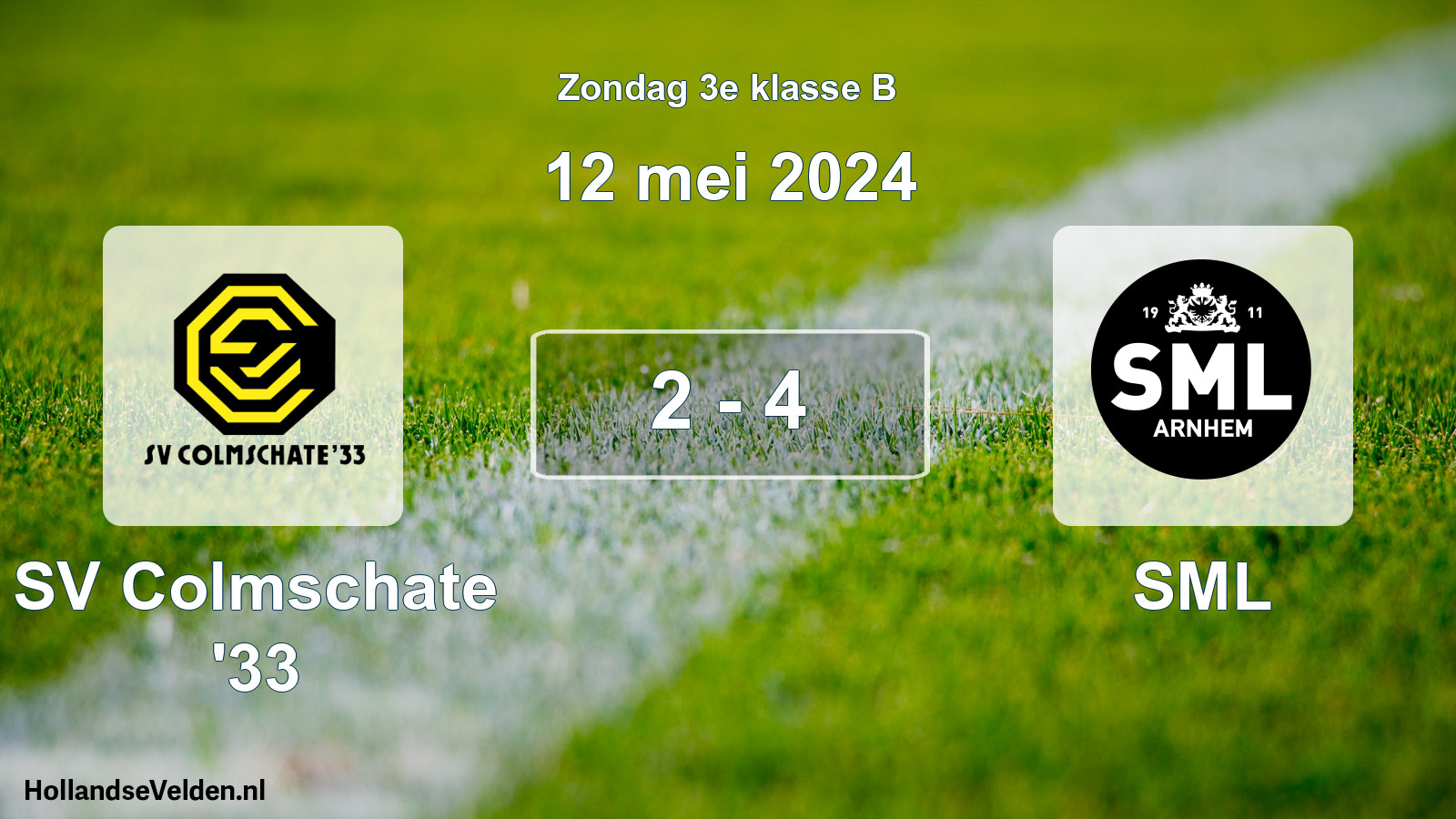 Total number of matches played: SV Colmschate '33 - SML 2 - 4 (12 May 2024)