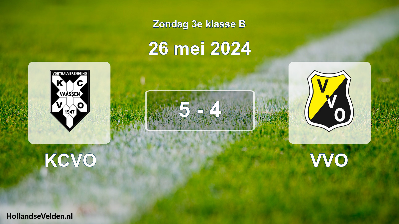 Total number of matches played: KCVO - VVO 5 - 4 (26 May 2024)
