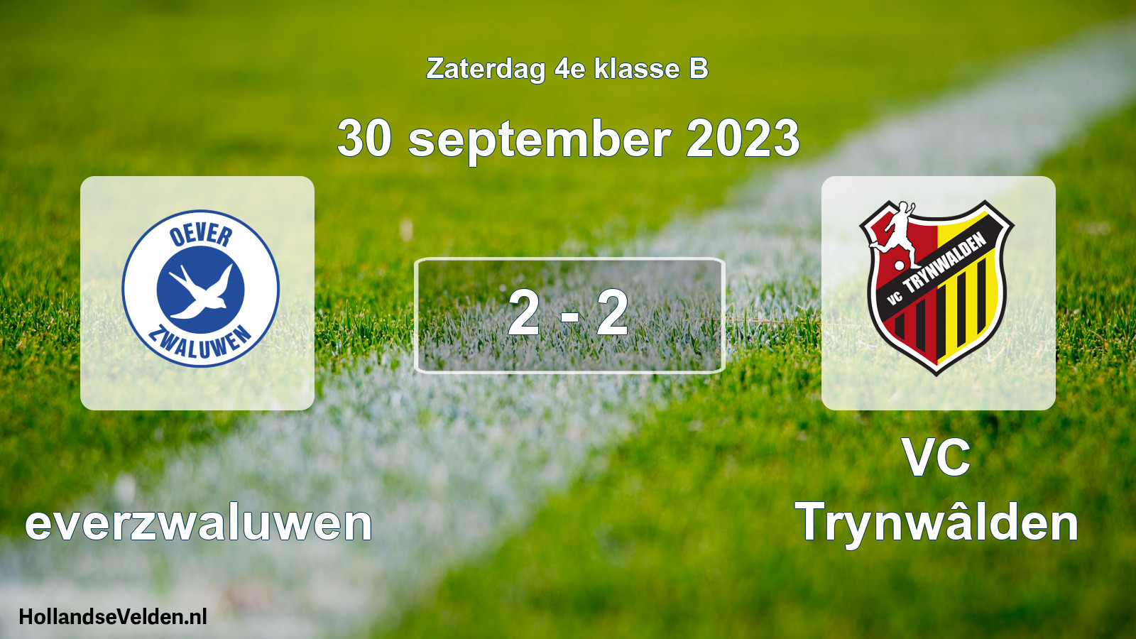 Total number of matches played: Oeverzwaluwen - VC Trynwâlden 2 - 2 (30 September 2023)