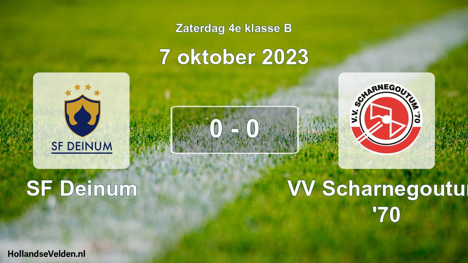 Total number of matches played: SF Deinum - VV Scharnegoutum '70 0 - 0 (7 October 2023)