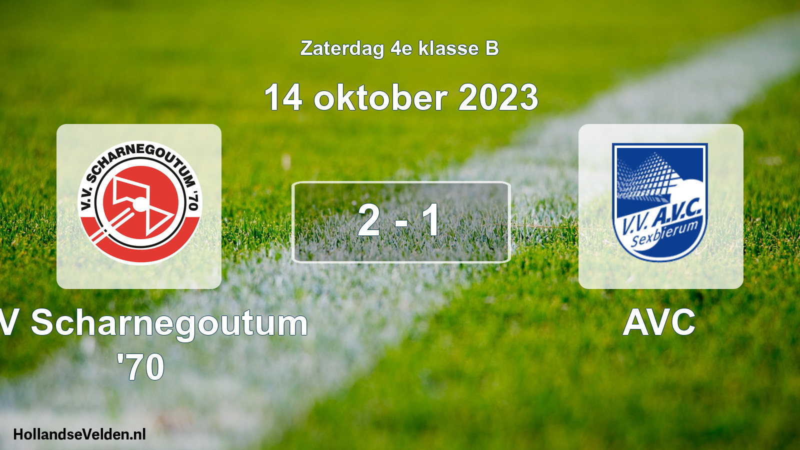 Total number of matches played: VV Scharnegoutum '70 - AVC 2 - 1 (14 October 2023)