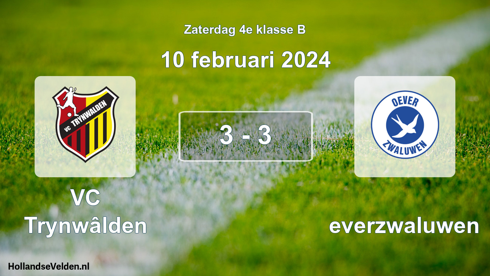 Total number of matches played: VC Trynwâlden - Oeverzwaluwen 3 - 3 (10 February 2024)