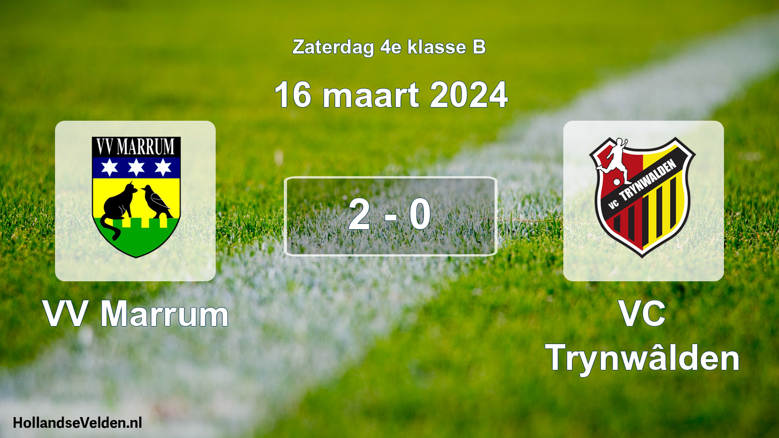 Total number of matches played: VV Marrum - VC Trynwâlden 2 - 0 (16 March 2024)