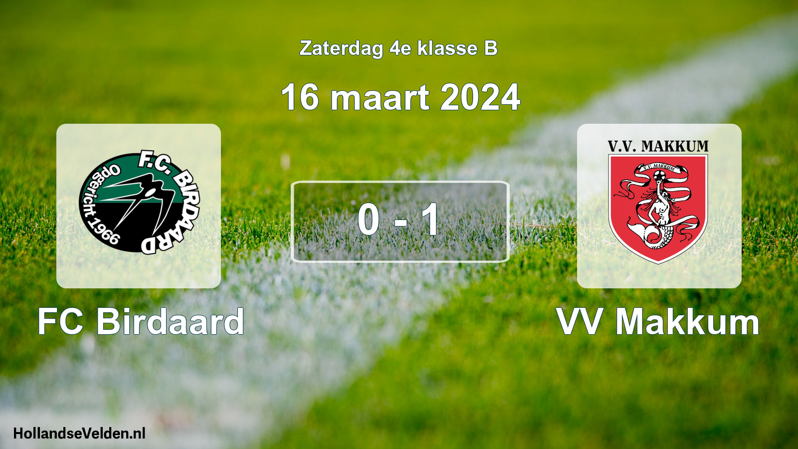 Total number of matches played: FC Birdaard - VV Makkum 0 - 1 (16 March 2024)