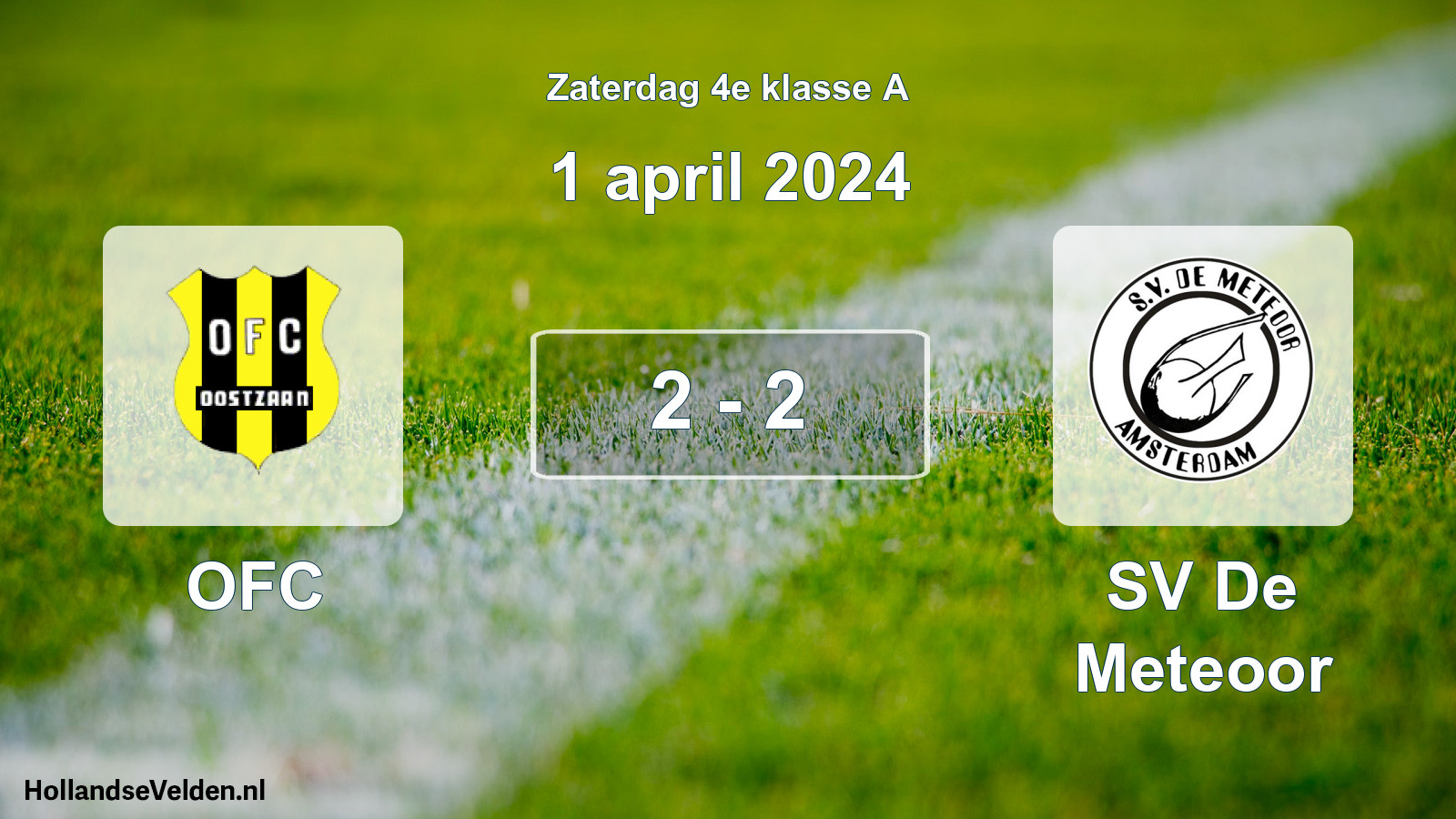 Total number of matches played: OFC - SV De Meteoor 2 - 2 (1 April 2024)