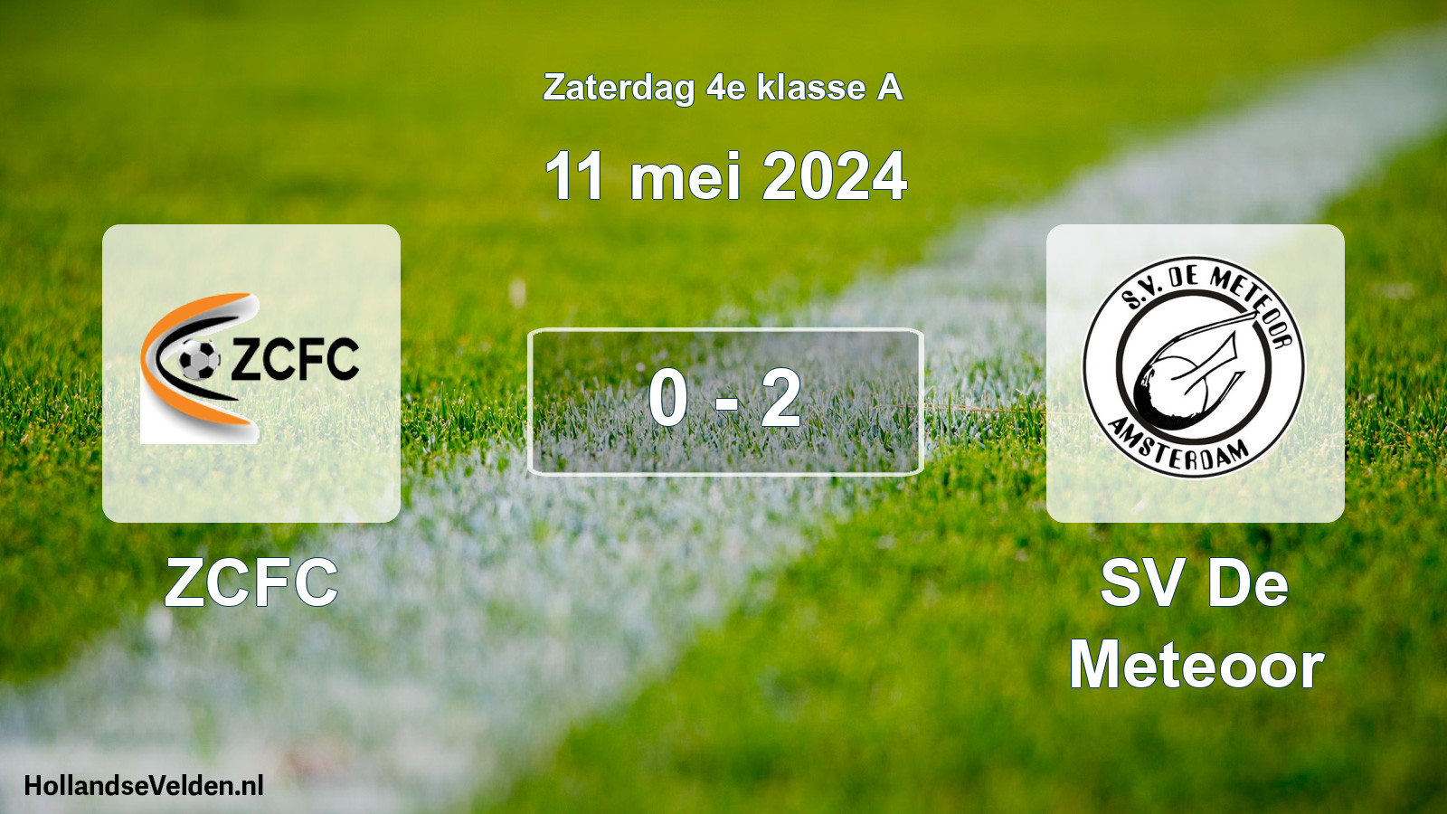 Total number of matches played: ZCFC - SV De Meteoor 0 - 2 (11 May 2024)