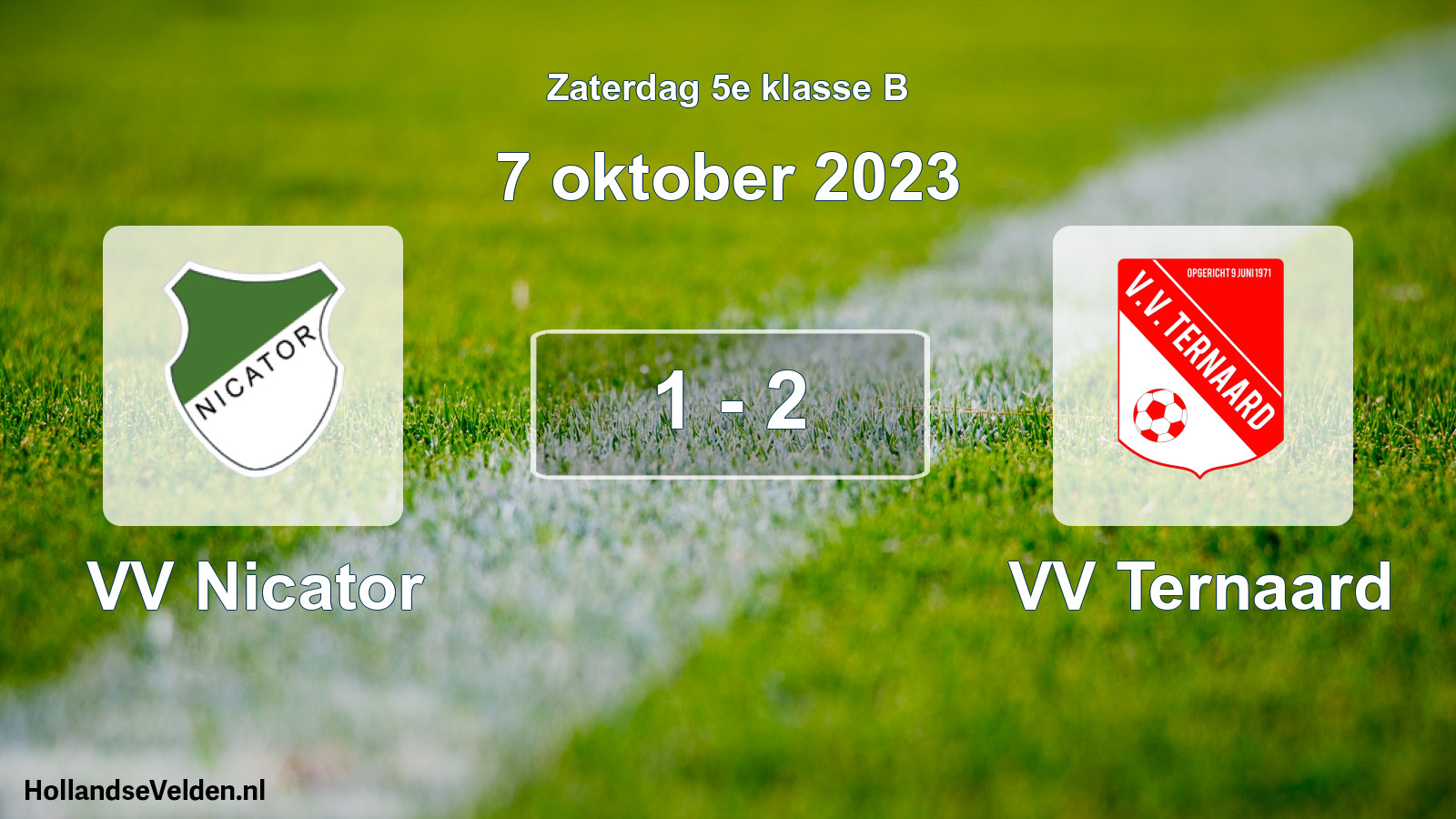 Total number of matches played: VV Nicator - VV Ternaard 1 - 2 (7 October 2023)