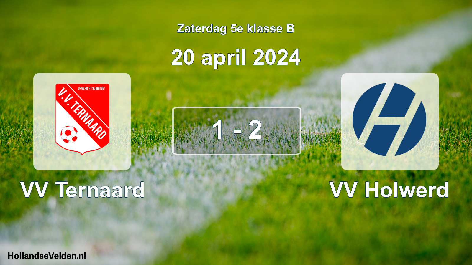 Total number of matches played: VV Ternaard - VV Holwerd 1 - 2 (20 April 2024)