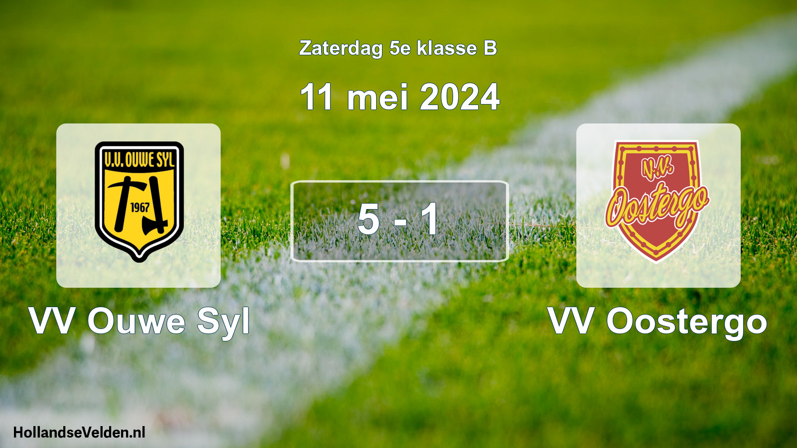 Total number of matches played: VV Ouwe Syl - VV Oostergo 5 - 1 (11 May 2024)