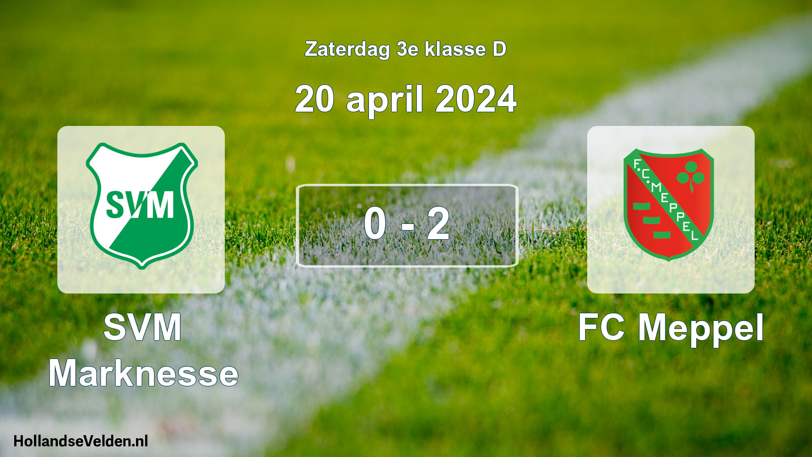 Total number of matches played: SVM Marknesse - FC Meppel 0 - 2 (20 April 2024)