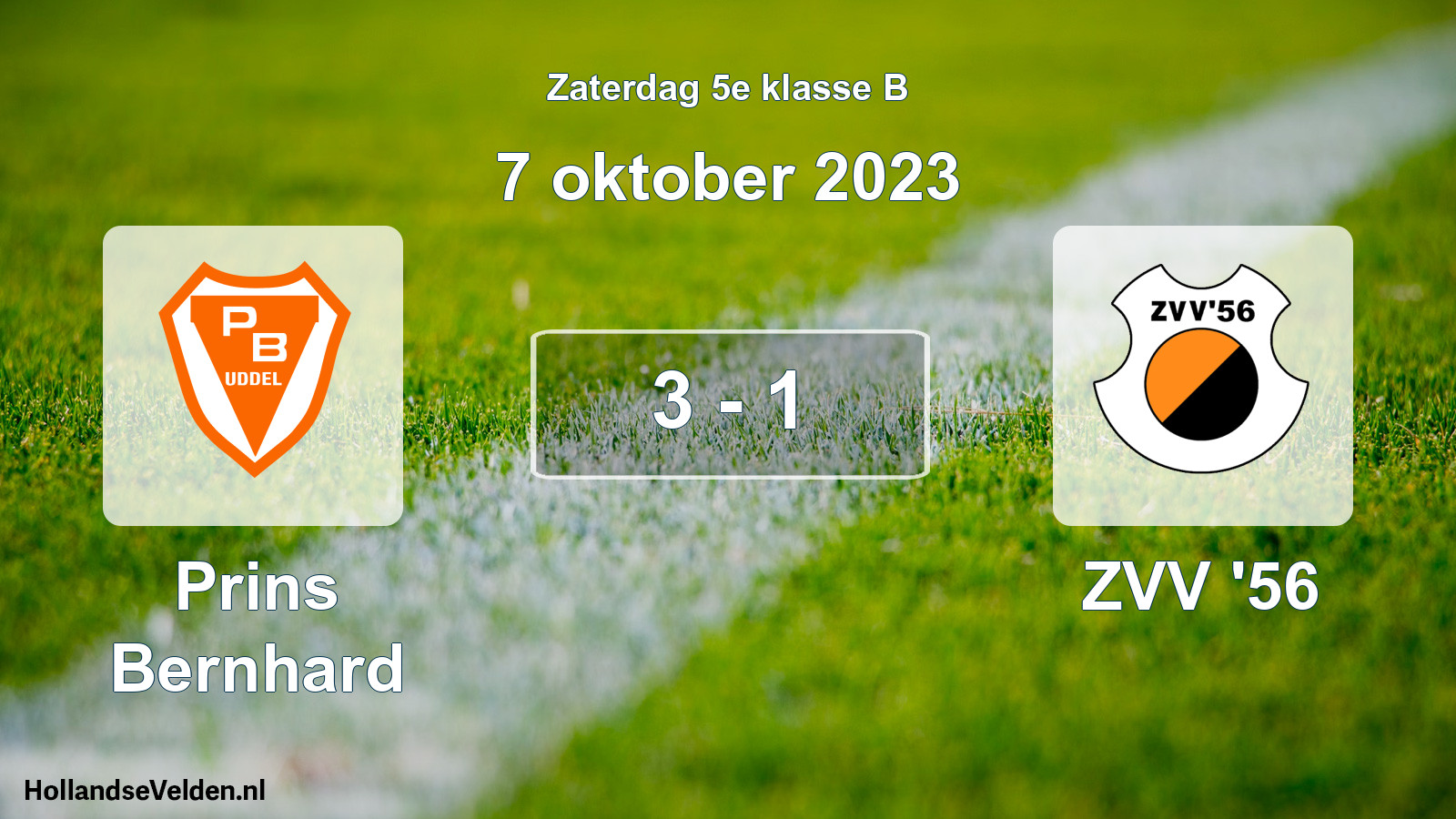 Total number of matches played: Prins Bernhard - ZVV '56 3 - 1 (7 October 2023)