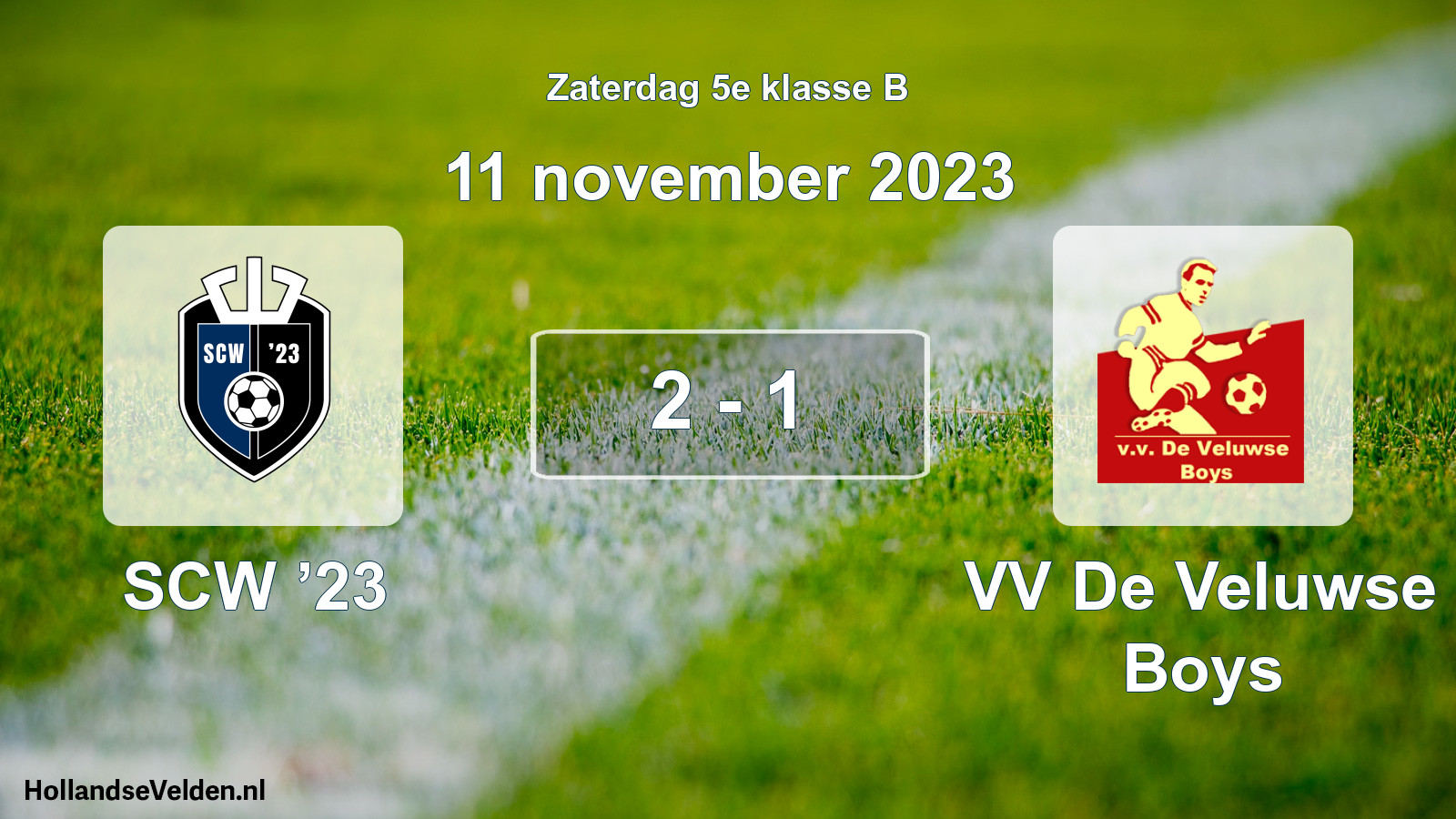 Total number of matches played: SCW ’23 - VV De Veluwse Boys 2 - 1 (11 November 2023)