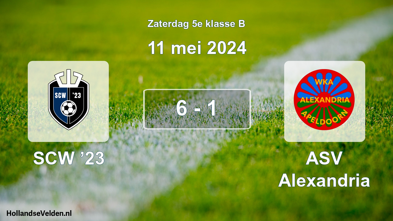 Total number of matches played: SCW ’23 - ASV Alexandria 6 - 1 (11 May 2024)