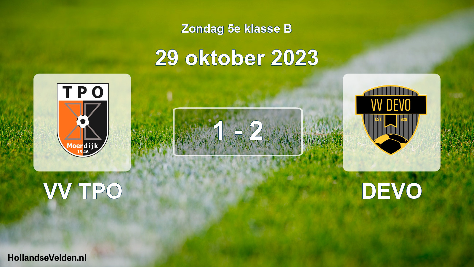 Total number of matches played: VV TPO - DEVO 1 - 2 (29 October 2023)