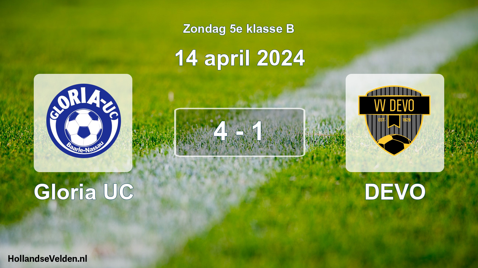 Total number of matches played: Gloria UC - DEVO 4 - 1 (14 April 2024)