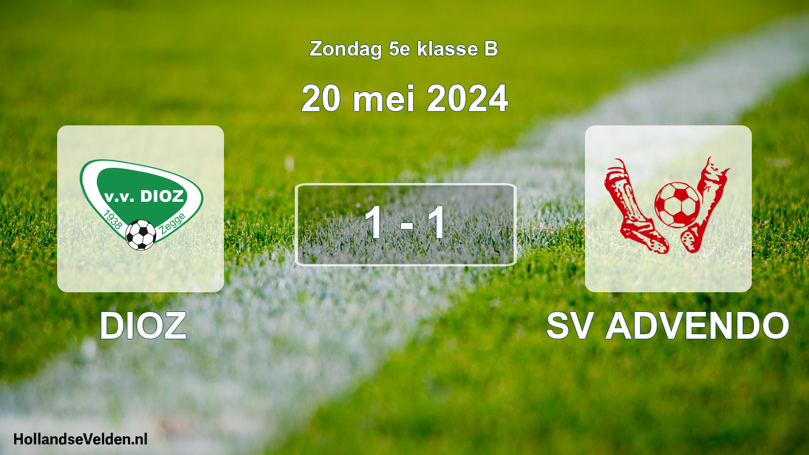 Total number of matches played: DIOZ - SV ADVENDO 1 - 1 (20 May 2024)