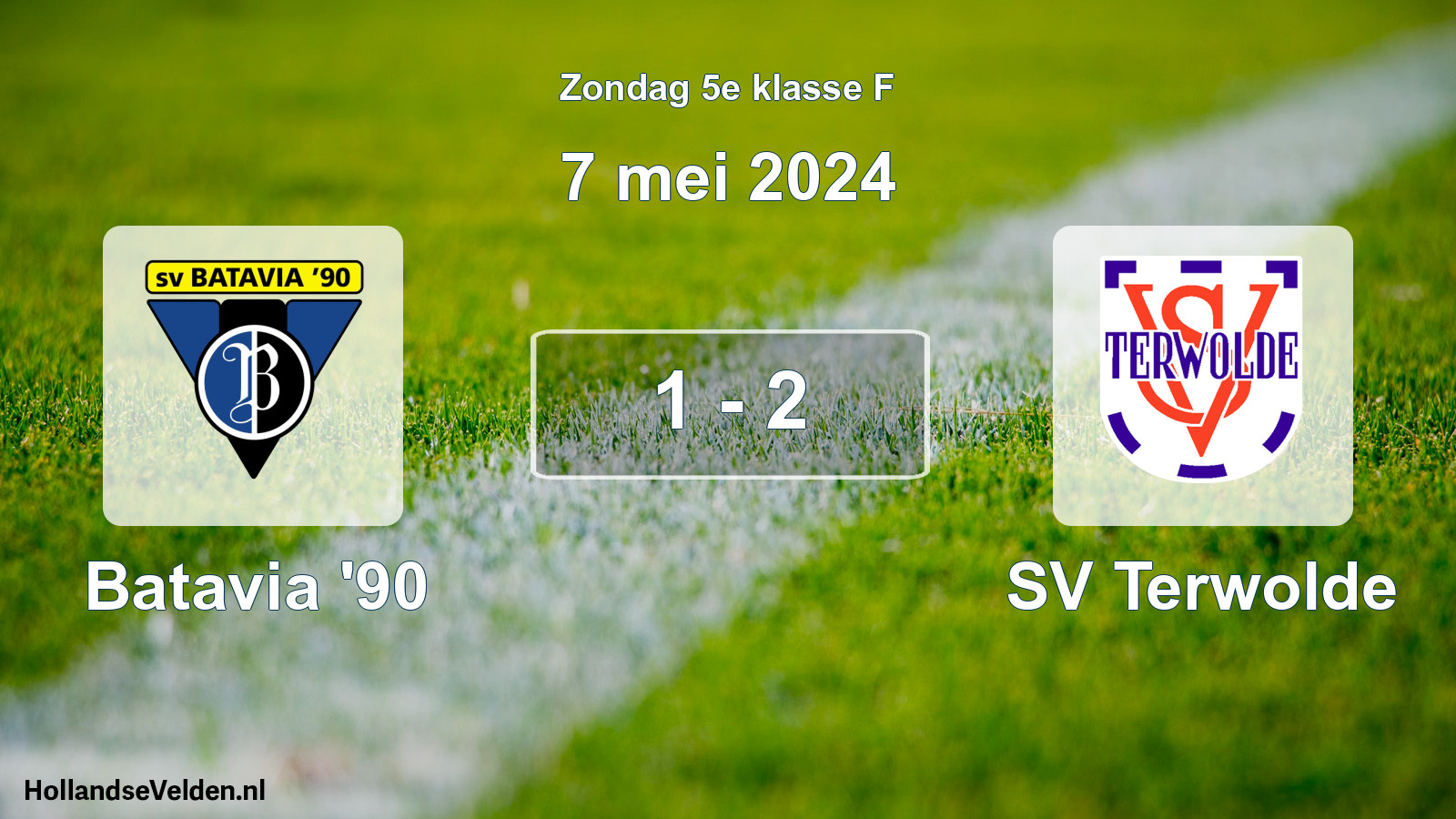Total number of matches played: Batavia '90 - SV Terwolde 1 - 2 (7 May 2024)