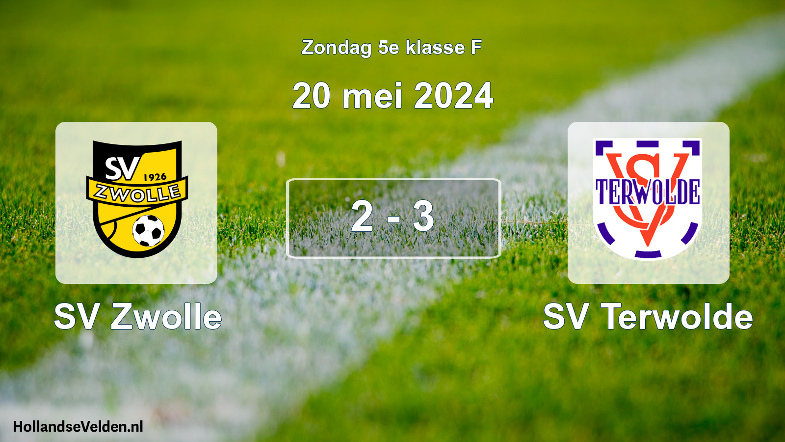 Total number of matches played: SV Zwolle - SV Terwolde 2 - 3 (20 May 2024)