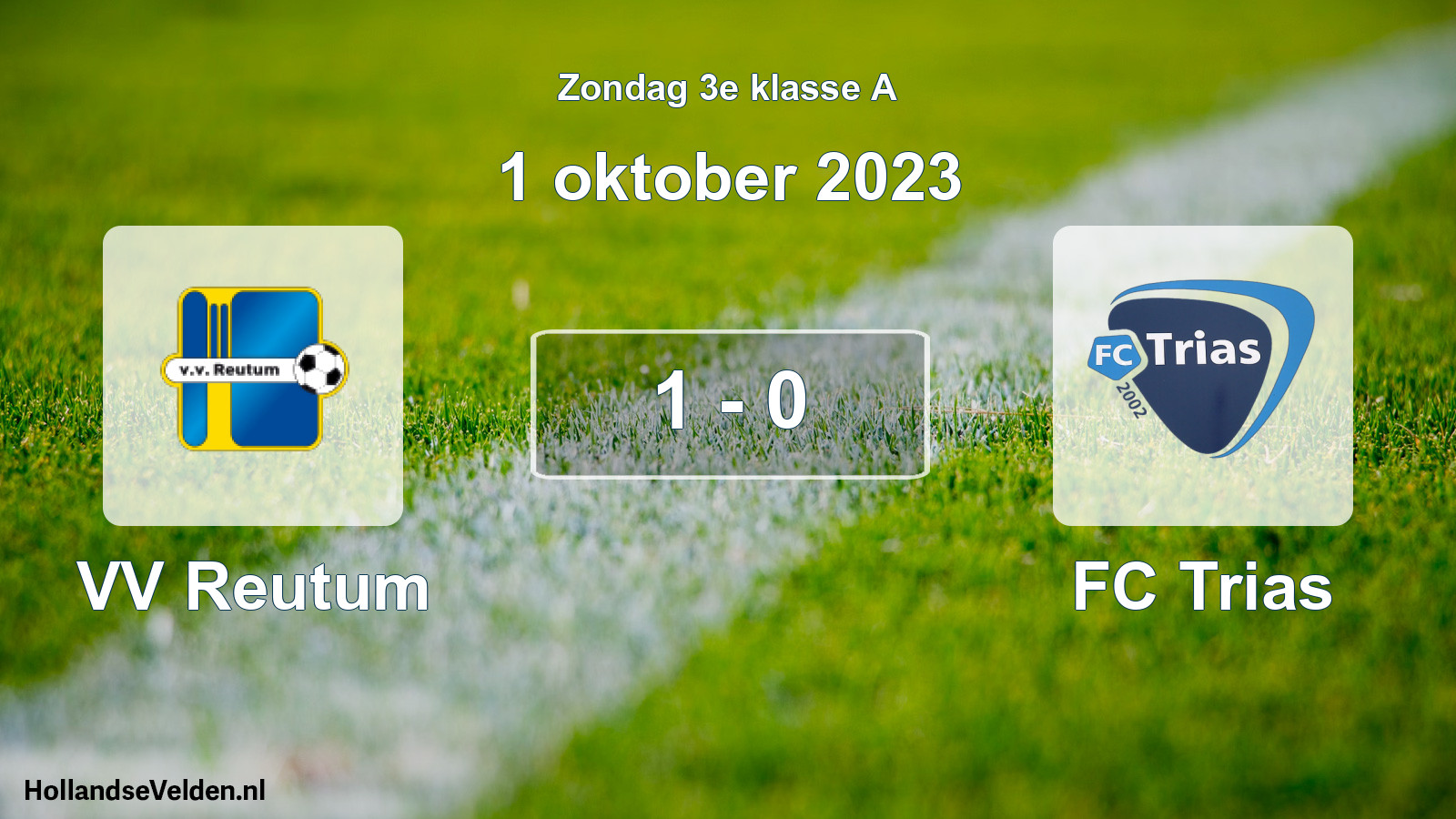 Total number of matches played: VV Reutum - FC Trias 1 - 0 (1 October 2023)