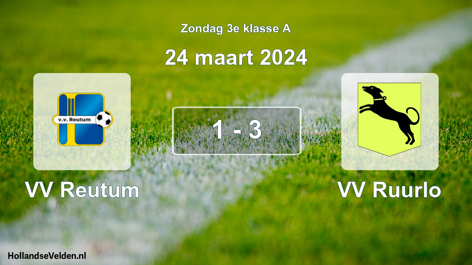 Total number of matches played: VV Reutum - VV Ruurlo 1 - 3 (24 March 2024)
