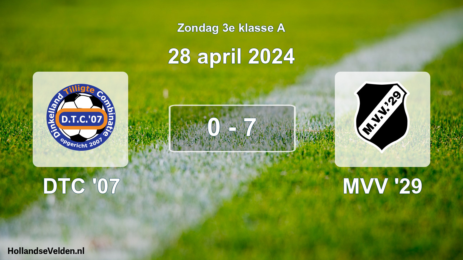 Total number of matches played: DTC '07 - MVV '29 0 - 7 (28 April 2024)