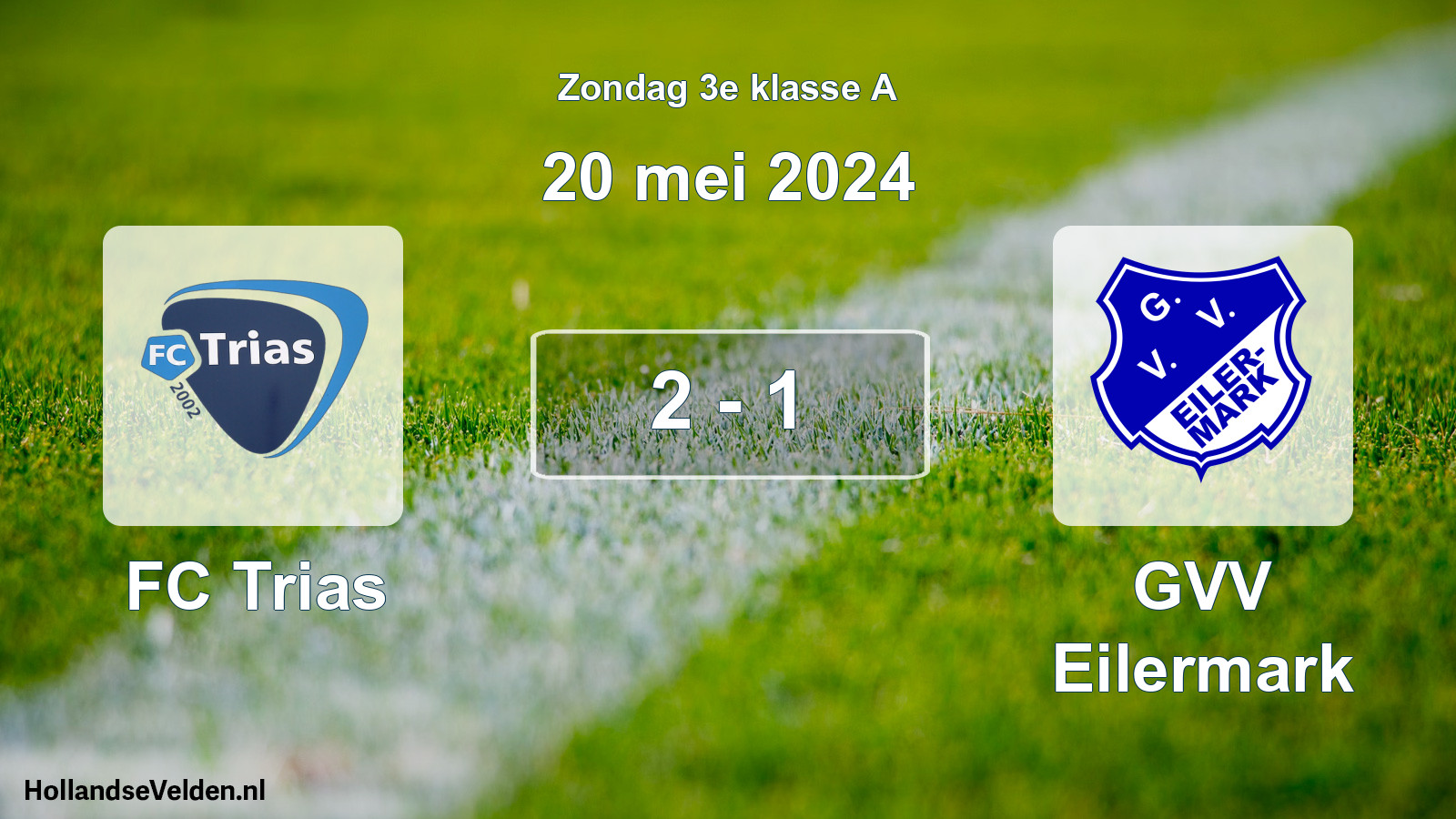 Total number of matches played: FC Trias - GVV Eilermark 2 - 1 (20 May 2024)