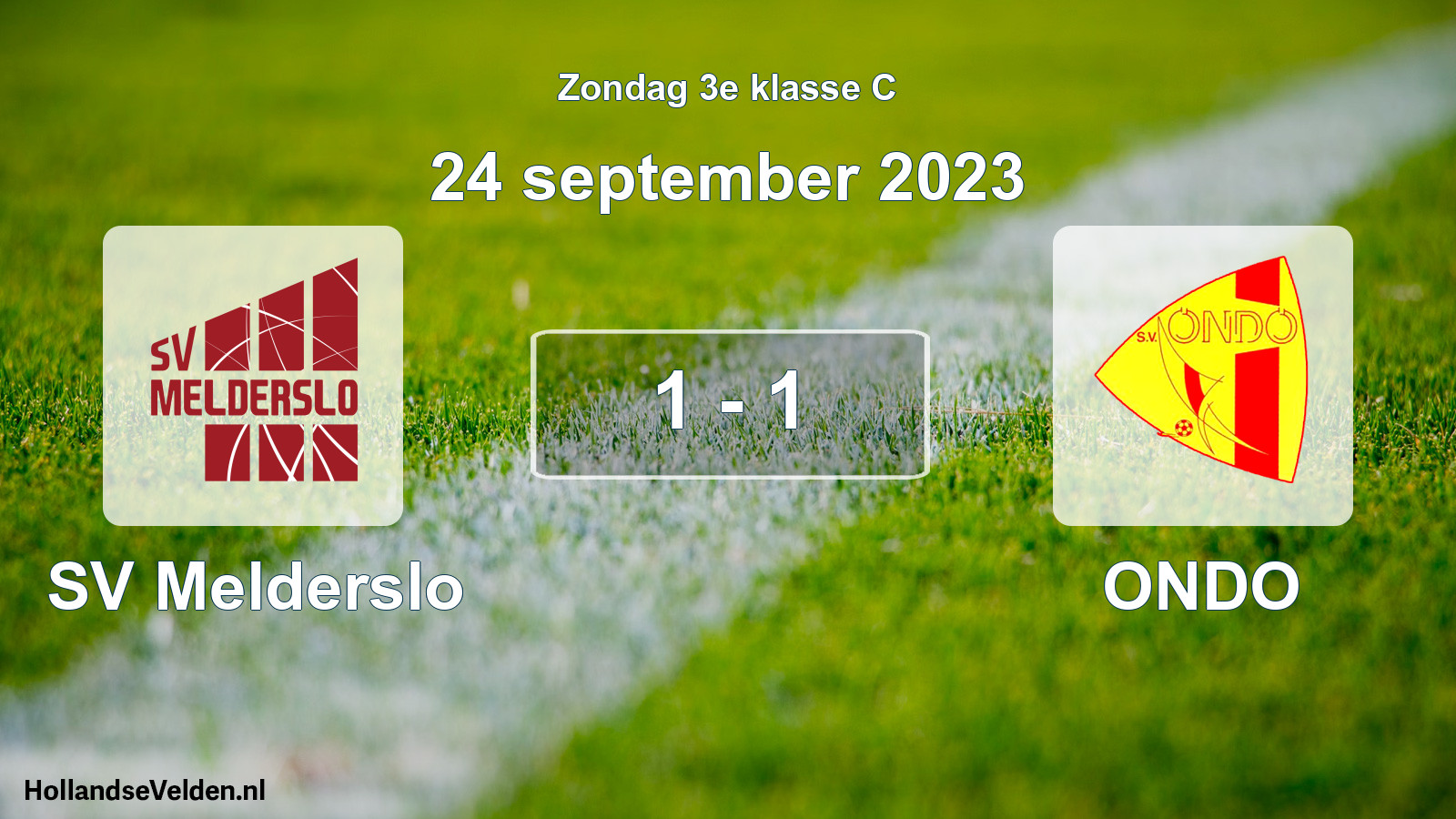 Total number of matches played: SV Melderslo - ONDO 1 - 1 (24 September 2023)