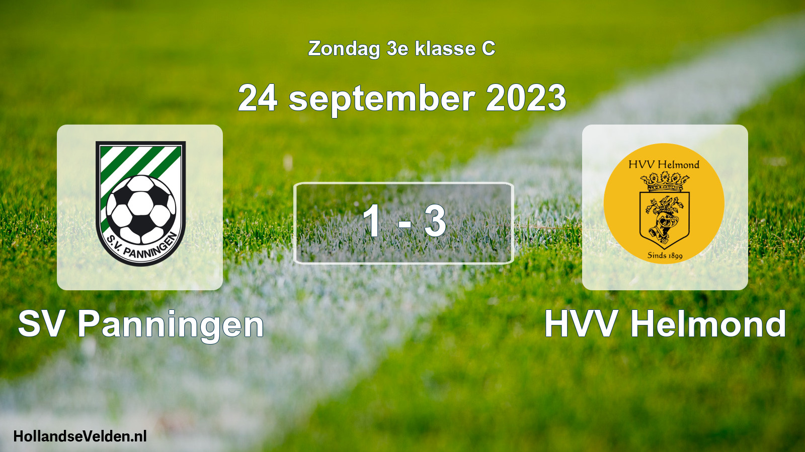Total number of matches played: SV Panningen - HVV Helmond 1 - 3 (24 September 2023)
