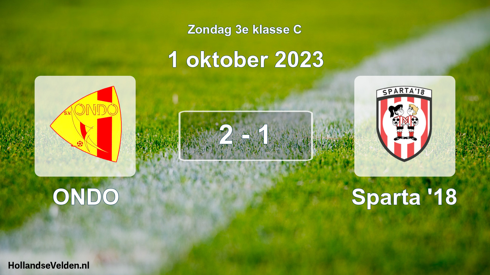 Total number of matches played: ONDO - Sparta '18 2 - 1 (1 October 2023)