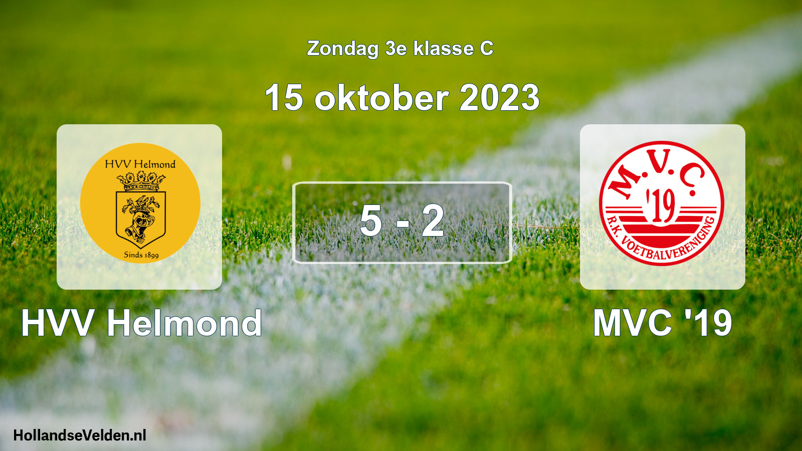 Total number of matches played: HVV Helmond - MVC '19 5 - 2 (15 October 2023)