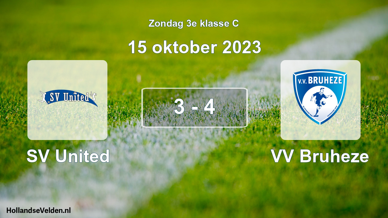 Total number of matches played: SV United - VV Bruheze 3 - 4 (15 October 2023)