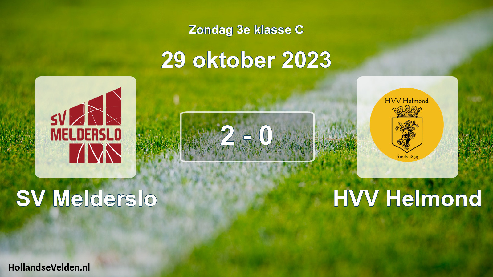 Total number of matches played: SV Melderslo - HVV Helmond 2 - 0 (29 October 2023)