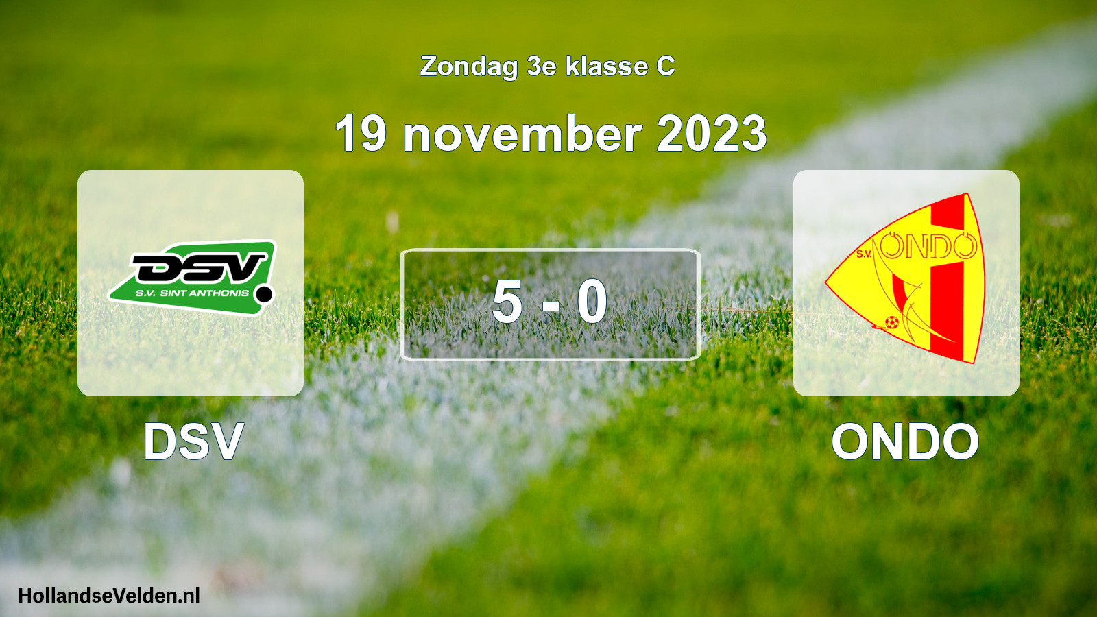 Total number of matches played: DSV - ONDO 5 - 0 (19 November 2023)