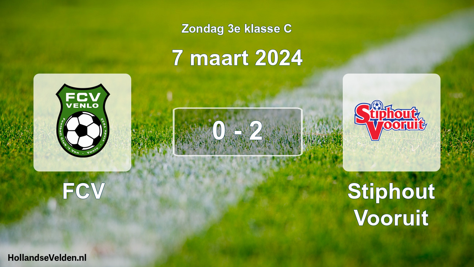 Total number of matches played: FCV - Stiphout Vooruit 0 - 2 (7 March 2024)