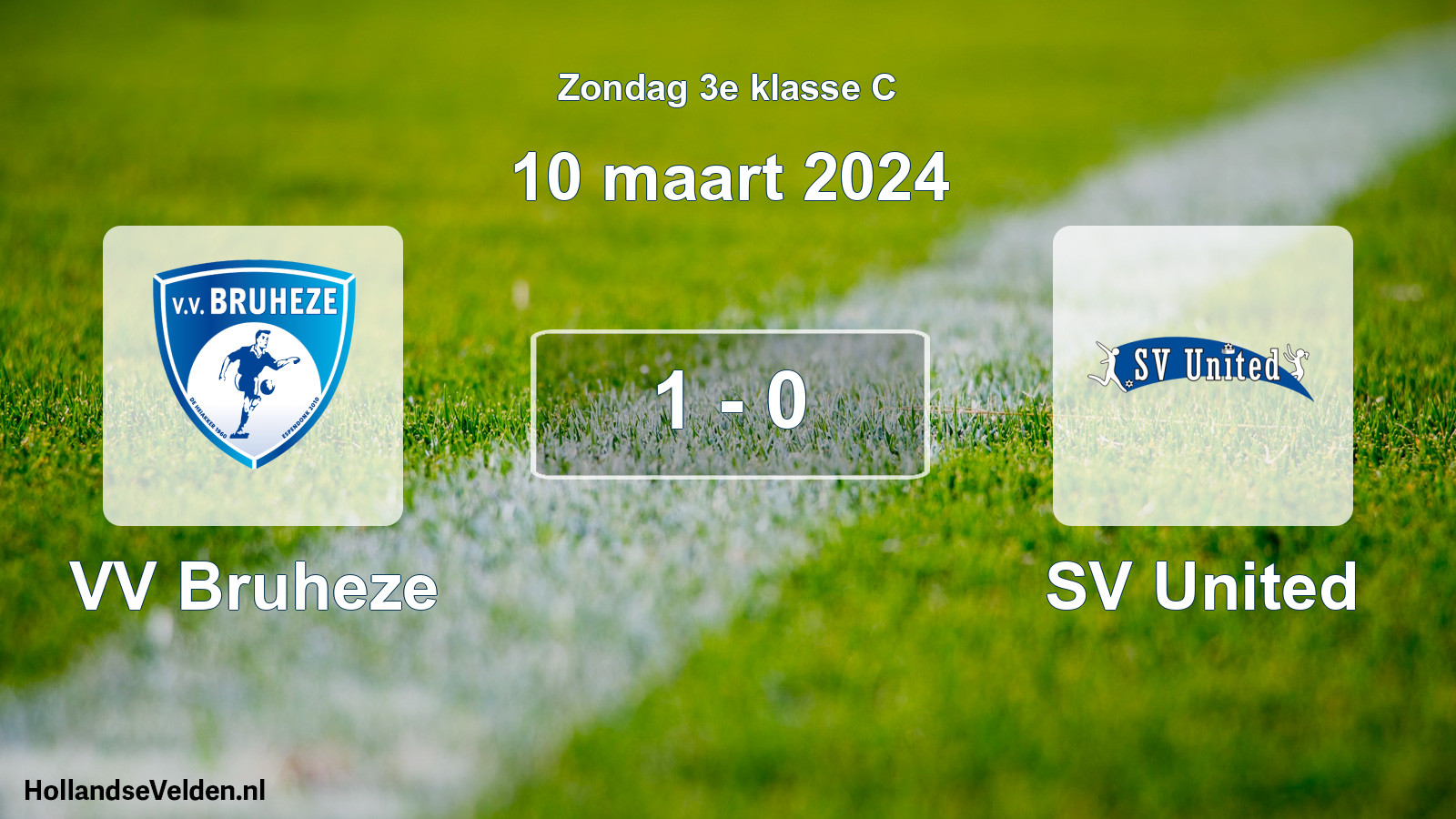 Total number of matches played: VV Bruheze - SV United 1 - 0 (10 March 2024)
