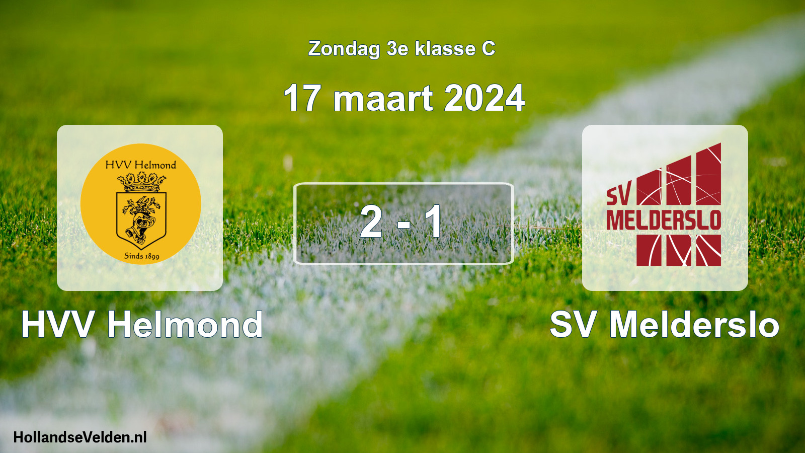 Total number of matches played: HVV Helmond - SV Melderslo 2 - 1 (17 March 2024)