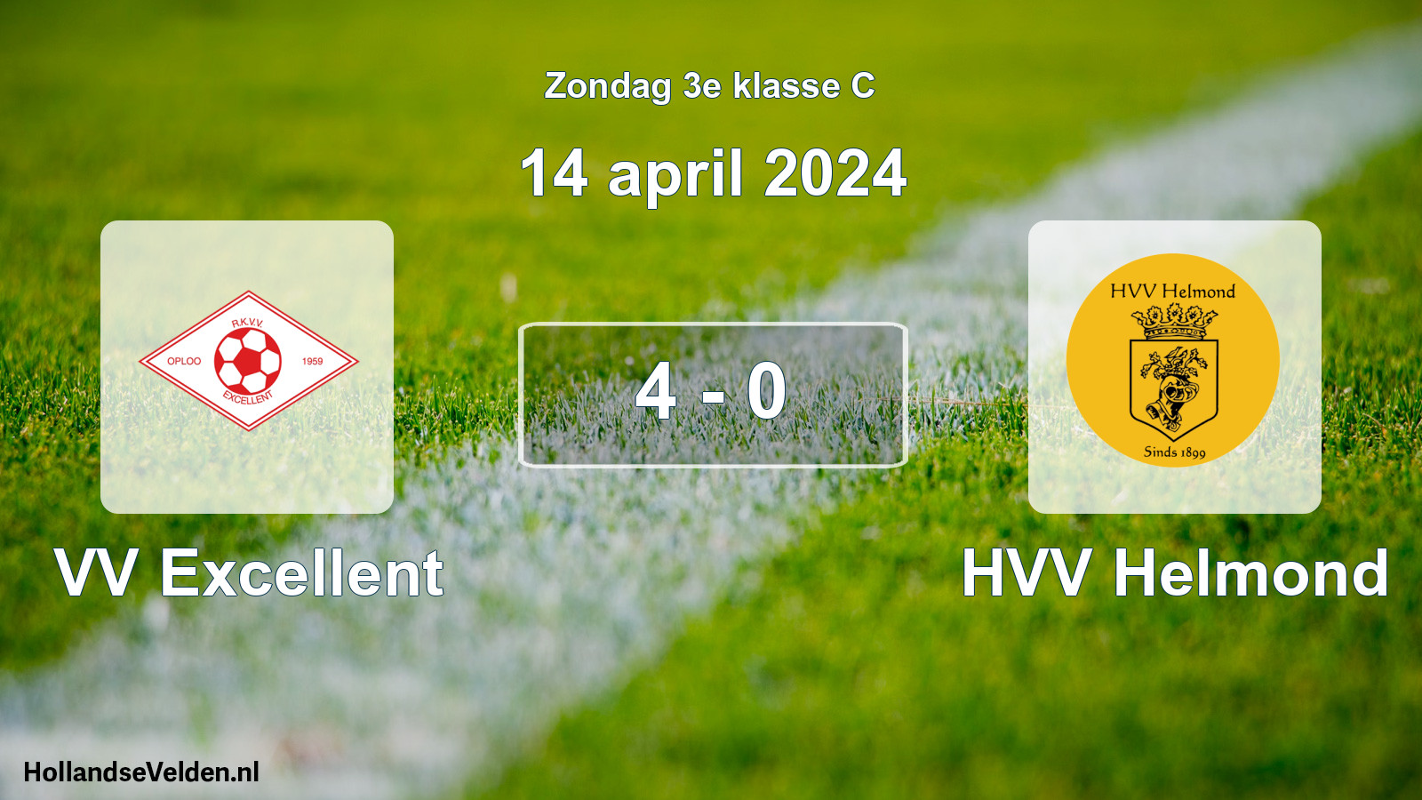 Total number of matches played: VV Excellent - HVV Helmond 4 - 0 (14 April 2024)