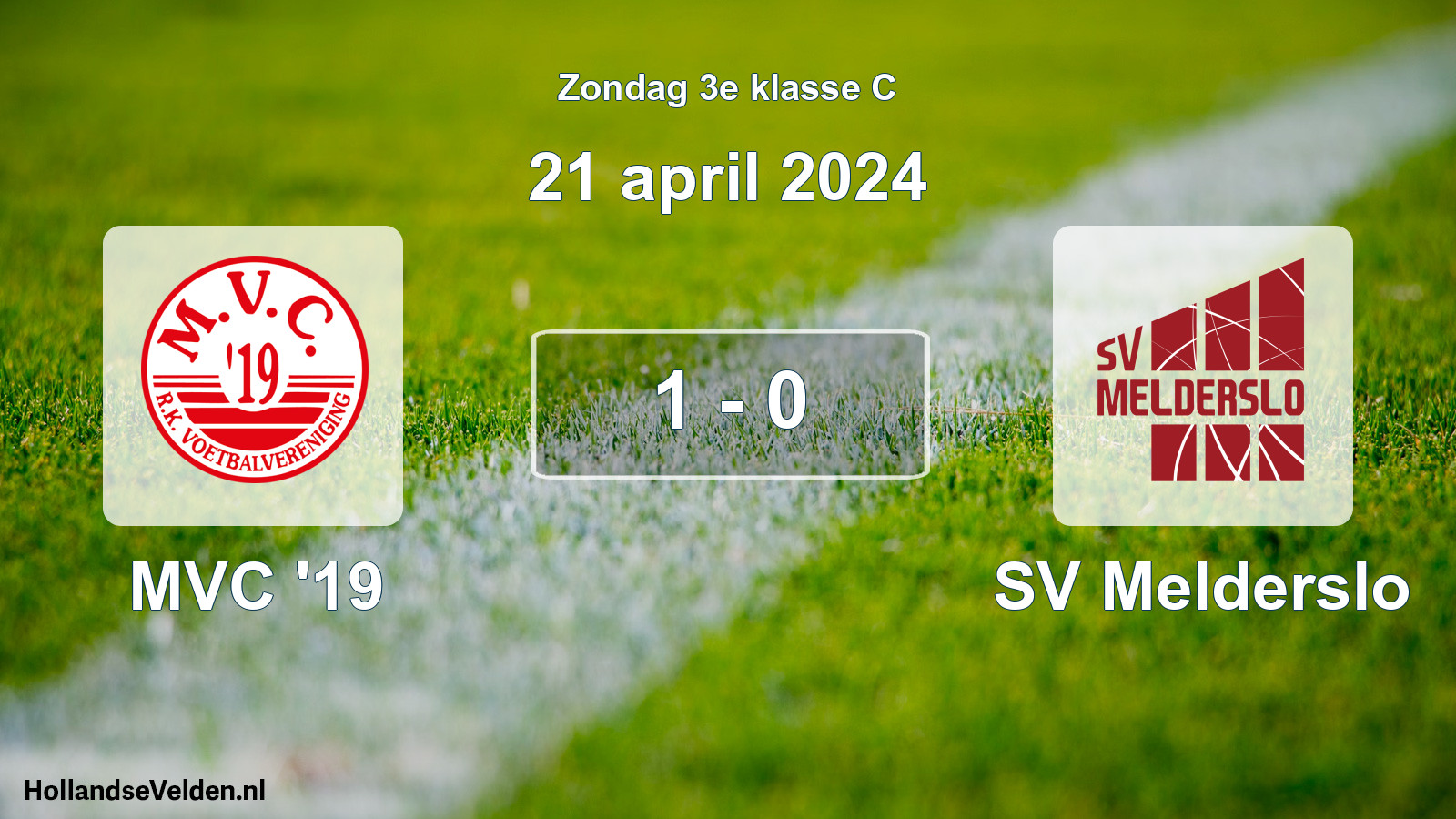 Total number of matches played: MVC '19 - SV Melderslo 1 - 0 (21 April 2024)