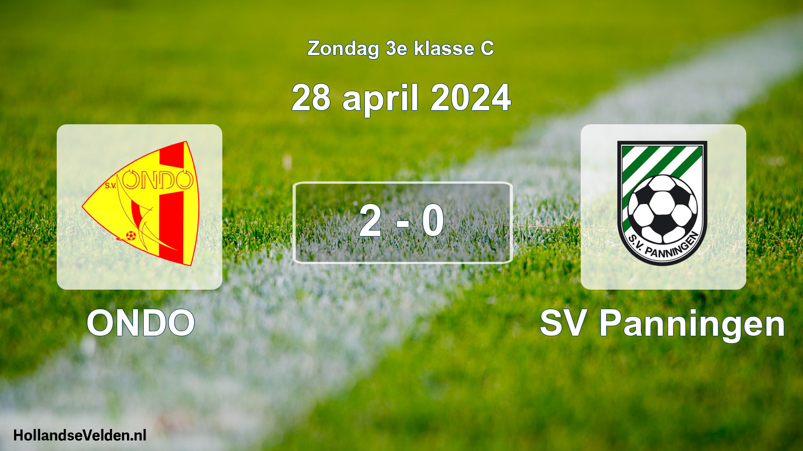 Total number of matches played: ONDO - SV Panningen 2 - 0 (28 April 2024)