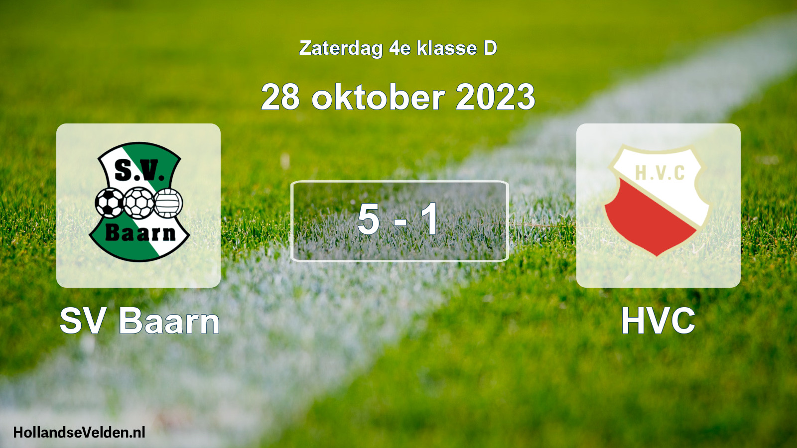 Total number of matches played: SV Baarn - HVC 5 - 1 (28 October 2023)